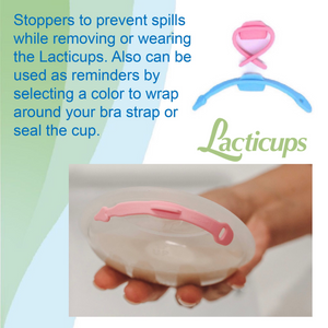 Lacticups® Stoppers Replacement (These Stoppers ONLY Work with Lacticups®, Not on Other Brands) Replacement Parts Lacticups: The Original Breastmilk Collection Cup | Essential Breastfeeding Supply